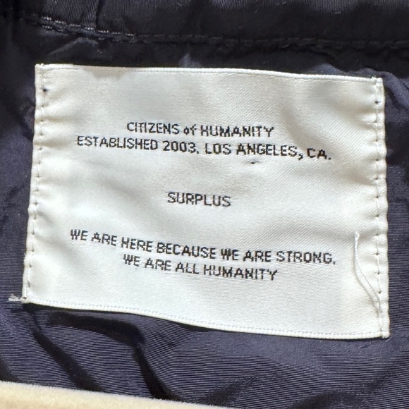 Citizens of Humanity Surplus Anorak Windbreaker Mens (can be Women’s) Navy Sz XL - Picture 6 of 15